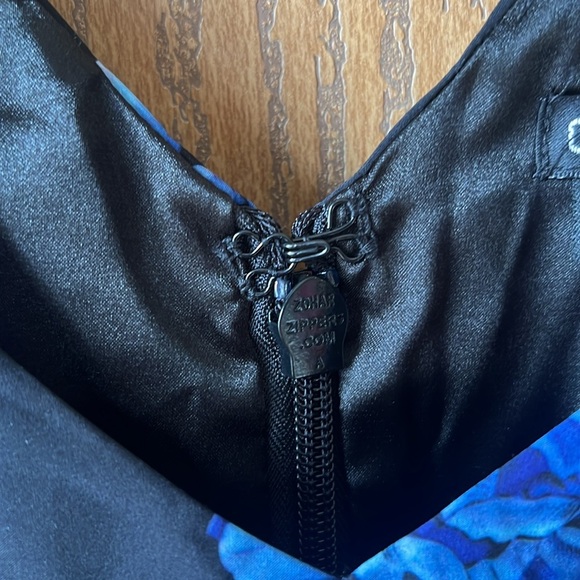 NEW Purple and Blue Hydrangea Fit & Flare Dress Size 16W - Picture 12 of 15